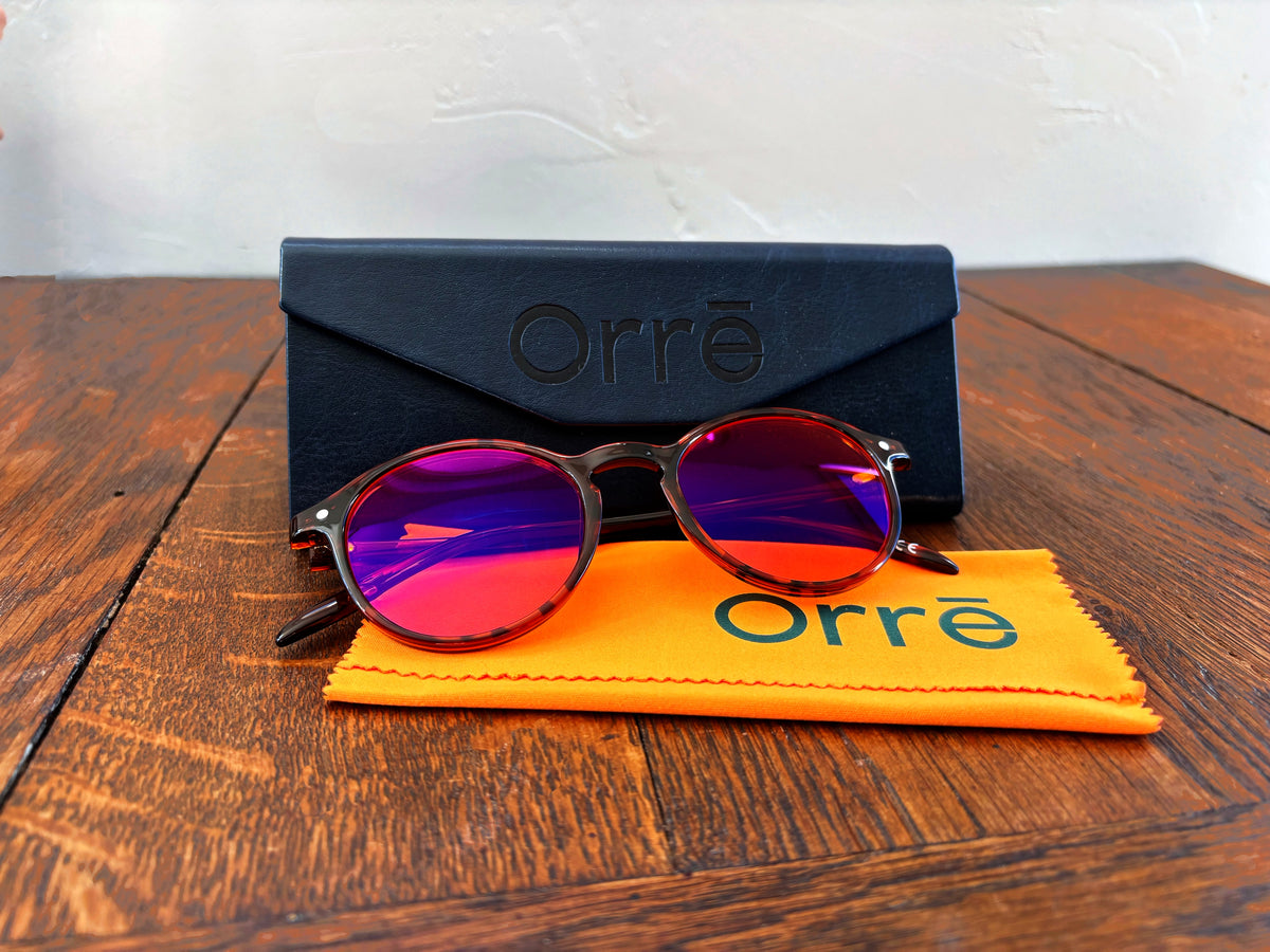 Lunettes anti lumière bleue pour dormir - Orré Sleep, filtration 99% pour un meilleur sommeil
