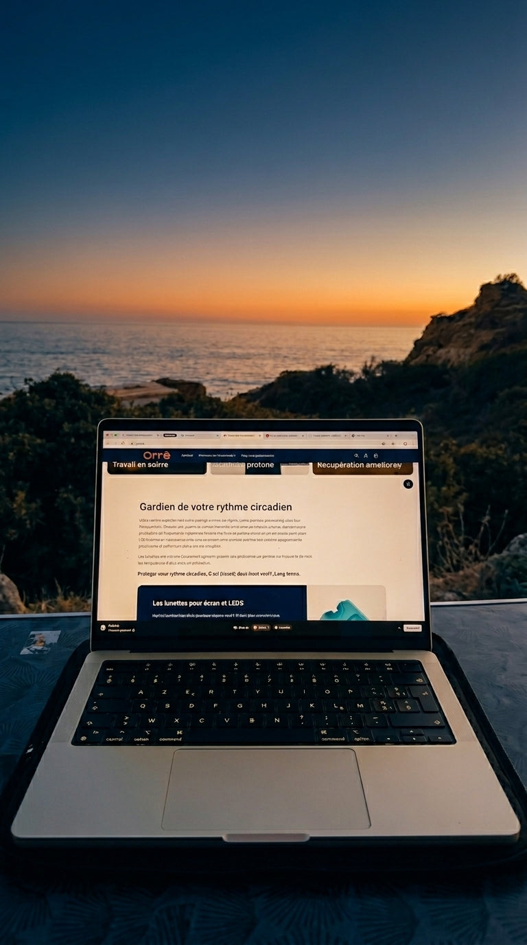 travailler couché de soleil, rythme circadien