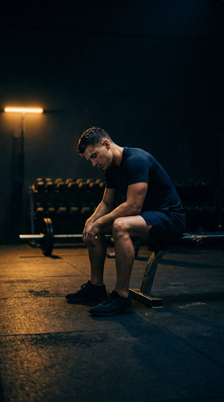 homme qui récupère vite dans une salle de sport